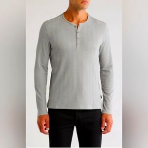 *Final Price* John Varvatos Waffle Stitch Long Sleeve Henley